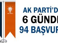AK Parti'de 6 günde 94 başvuru! İşte o isimler