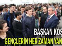 Başkan Köşker Gençlerin Her Zaman Yanında