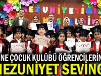 Minik Öğrencilerin Mezuniyet Sevinci