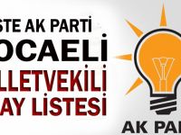 AK Parti Kocaeli milletvekili adayları belli oldu
