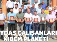 İZAYDAŞ çalışanlarına kıdem plaketi