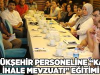 Büyükşehir personeline “Kamu İhale Mevzuatı” eğitimi