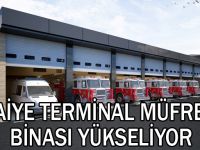 İtfaiye Terminal Müfreze binası yükseliyor