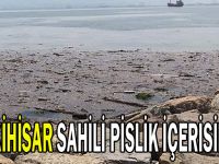 Eskihisar sahili pislik içerisinde