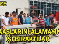 Maaşlarını alamayınca işi bıraktılar