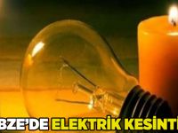 Gebze'de elektrik kesintisi