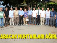 Karabacak muhtarları ağırladı