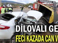 Dilovalı genç feci kazada can verdi