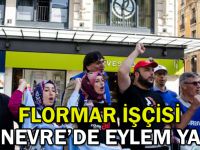 Flormar işçisi Cenevre’de eylem yaptı