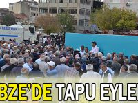 Gebze'de tapu eylemi