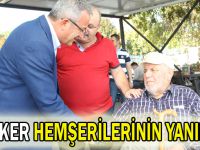 Köşker hemşerilerinin yanında