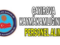 Çayırova kaymakamlığından personel alımı