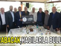 Karabacak,hacılarla buluştu