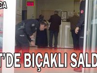 PTT'de bıçaklı saldırı