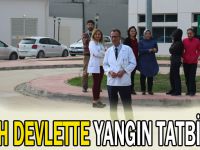 Fatih devlette yangın tatbikatı