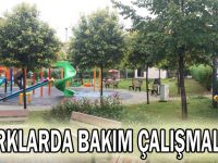 Parklarda bakım çalışmaları