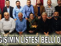 Değişimin listesi belli oldu