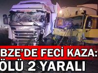 Gebze'de feci kaza:1 ölü 2 yaralı!