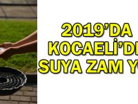 2019’da Kocaeli’de suya zam yok