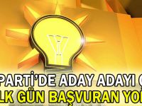 AK Parti’de aday adayı çok, ilk gün başvuran yok