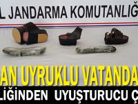 Afgan uyruklu vatandaşın terliğinden uyuşturucu çıktı!