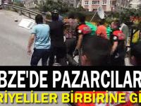 Gebze'de pazarcılarla Suriyeliler birbirine girdi