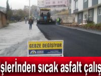 Fen İşlerinden sıcak asfalt çalışması
