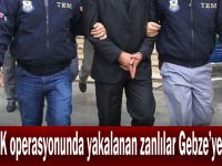 PKK/KCK operasyonunda yakalanan zanlılar Gebze'ye getirildi