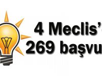 4 Meclis’e 269 başvuru