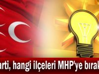 AK Parti, hangi ilçeleri MHP'ye bırakıyor?