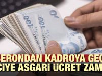 Taşerondan kadroya geçen işçiye asgari ücret zammı