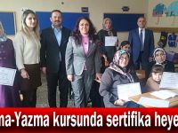 Okuma-Yazma kursunda sertifika heyecanı!