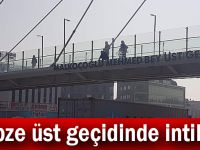 Gebze üst geçidinde intihar!