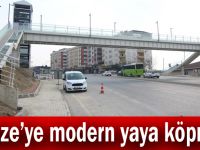 Gebze’ye modern yaya köprüsü