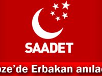 Gebze'de Erbakan anılacak