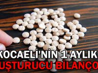 Kocaeli'nin 1 aylık uyuşturucu bilançosu