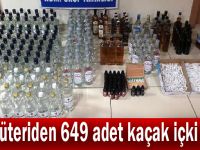 Şarküteriden 649 adet kaçak içki çıktı