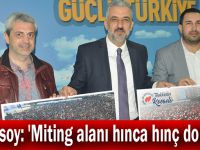 Eryarsoy: 'Miting alanı hınca hınç doluydu'