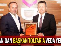 Kaymakam Alkan'dan Başkan Toltar'a veda yemeği