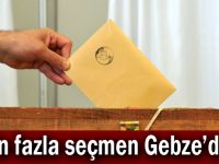 En fazla seçmen Gebze'de