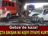 Gebze'de kaza, 2 yaralı!