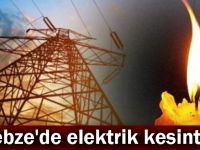 Gebze'de elektrik kesintisi