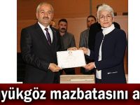 Büyükgöz mazbatasını aldı