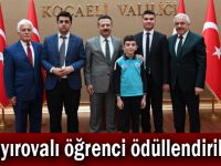 Çayırovalı öğrenci ödüllendirildi!