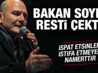 Soylu: İspatlayın istifa etmeyen namerttir