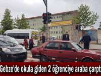 Gebze'de okula giden 2 öğrenciye araba çarptı