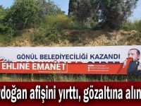 Gebze'de Cumhurbaşkanının afişine çirkin saldırı!