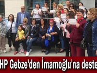 CHP Gebze'den İmamoğlu'na destek