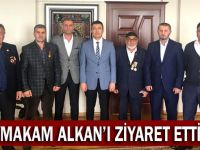 Başkan Kocabay ve yönetimi Alkan'ı ziyaret etti