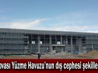 Dilovası Yüzme Havuzu’nun dış cephesi şekillendi